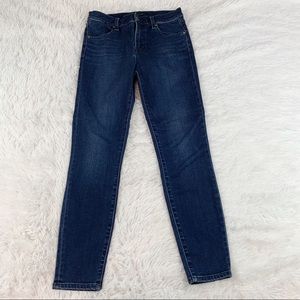 J Brand women's size 26 mid rise skinny blue jeans